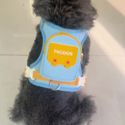 Arnés de mochila para perro con correa
