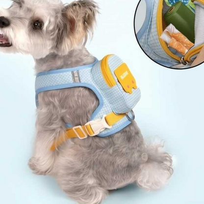 Arnés de mochila para perro con correa